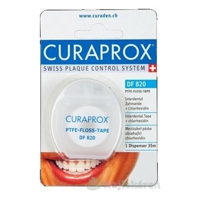 Curaprox DF 820 PTFE teflónová dentálna páska 35 m