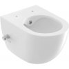 RAVAK - Chrome Závesné WC s bidetovou spŕškou, RimOff, biela X01912