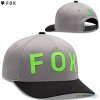 Fox Spire snapback hat sivá