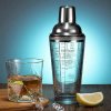 Shaker na miesane napoje (koktaily) sklenený - shaker pre domácich barmanov (400 ml)