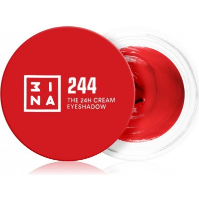 3INA The 24H Cream Eyeshadow krémové očné tiene odtieň 244 Red 3 ml