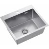 Quadron Luke oceľový drez so sifónom 50x45 cm ZH5045BS