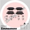 ZIMMERMANN Sada brzdových platničiek kotúčovej brzdy 23138.145.2