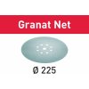 FESTOOL Sieťové brúsne prostriedky STF D225 P100 GR NET/25 Granat Net 203313