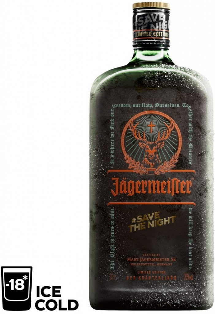 Jägermeister Save the Night 35% 0,7 l (čistá fľaša)