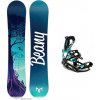Beany Swing detský/juniorský snowboard + Raven Fastec FT360 black/mint viazanie - 100 cm + M (EU 39-42)