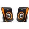 Reproduktory Genius SP-Q180, čierno-oranžové