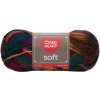 Pletacia priadza SOFT prints 09939 zelená oranžová modrá fialová