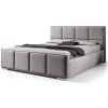 Wilsondo Čalúnená manželská posteľ s úložným priestorom Bella 180x200 - sivá