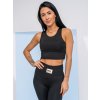 Čierna dámska dvojdielna športová súprava Fashion Bolf 022