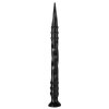 Dildo Pointed Twist M 50 x 4 cm Black - gb30006