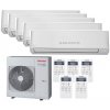 Klimatizácia Toshiba Seiya 5x multisplit: 4x 2,5kW + 3,5kW + vonkajšia j. 10kW (4x 2,5kW + 3,5kW / vonk. 10kW)