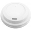 Viečko plastové vypuklé na papierové poháre pr. 73 mm Biele / bal. 100 ks