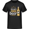 E190 Tričko - Zachráň vodu - pi pivo - Čierna - S - Pánske