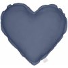 Ľanový vankúš Srdce Pure Nature: Denim