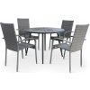 Noela Záhradný jedálenský set Wilder + 4x ratanová stolička Paris PREMIUM