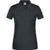 James & Nicholson Polokošile JN 873, bio bavlna, krátký rukáv, dámská COT02087302513-carbon 3XL Carbon