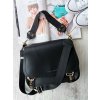 Čierna crossbody kabelka Laura Biaggi – praktická kabelka na rameno z ekokože