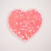 Takoy Nažehľovačka flitrové srdiečko ružové-NS-12741