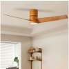 ZEVENTI ZEVENTI - LED stropný ventilátor BARROSA LED/18W/230V Wi-Fi Tuya hnedý + DO ZV0025 + záruka 3 roky zadarmo + záruka 3 roky zadarmo