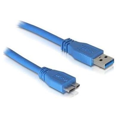 Delock kábel - 82531 (USB3.0 A - USB3.0 Micro-B kábel, samec/samica, modrý, 1m) Delock