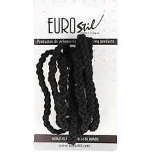 Gumičky do vlasov Eurostil Profesional - čierne, 8 ks (07460/50)