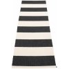 Pappelina Koberec BOB Black/Vanilla – čierny, veľkosť koberca 70 x 225 cm
