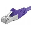 PREMIUMCORD Patch kabel CAT6a S-FTP, RJ45-RJ45, AWG 26/7 0,5m fialová sp6asftp005V