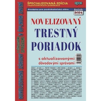 Novelizovaný trestný poriadok 3/2024