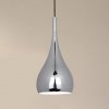 Näve Retro chrómová kovová závesná lampa - 6025442