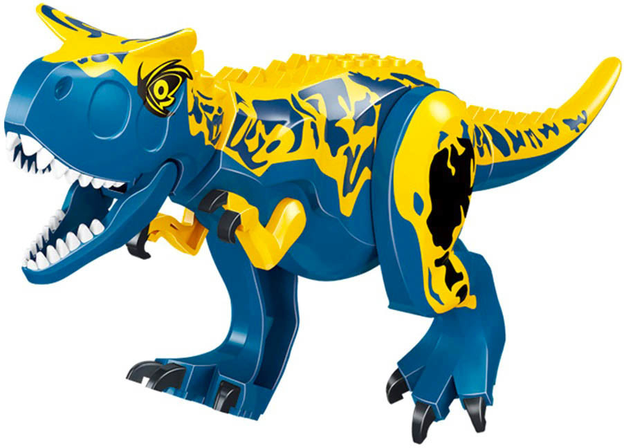 KOPF MEGA Jurský park dinosaurus Carnotaurus modrý 28cm