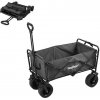 Skladací záhradný plážový vozík Premium sivý