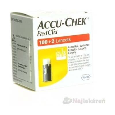 ACCU-CHEK FastClix Zásobník lancetový, 17x6 lanciet (102ks)