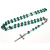 Ruženec so sklenenými korálkami Smaragdový