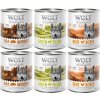 6 x 800 g miešané balenia - Wolf of Wilderness - 6 x 800 g: diviak, kuracie, jahňacie