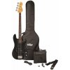 Vintage V40 Coaster Pack Gloss Black Elektrická basgitara