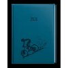 Týdenní diář - Oskar - Vivella s ražbou - A5 - petrolejová - Kolo
