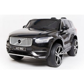 Beneo Elektrické autíčko Volvo XC90 čalúnené sedadlo 24 GHz Do kľúč 2 X motor dvojmiestne USB SD karta orginal licencia čierna