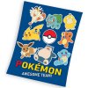 Carbotex Detská deka Pokémon Pripravení na boj, 130 x 160 cm