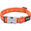 Obojok RED DINGO Desert Paws Orange 20mm x 31-47cm