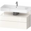 Duravit Qatego skrinka 99x47x59 cm závesná kúpeľňová skrinka pod umývadlo biela QA4395022220010