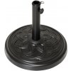 Podstavec na slnečník, okrúhly, 15 kg, čierny