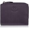 Dámska kožená peňaženka malá fialová horizontálna s RFID Paolo Peruzzi