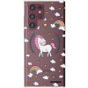 Picasee silikónový prehľadný obal pre Samsung Galaxy S22 Ultra 5G - Unicorn hviezdne nebo
