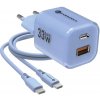 AppleMix 33W nabíjacia súprava FORCELL F-ENERGY - USB-C + USB-A + USB-C kábel 1 m - modrá