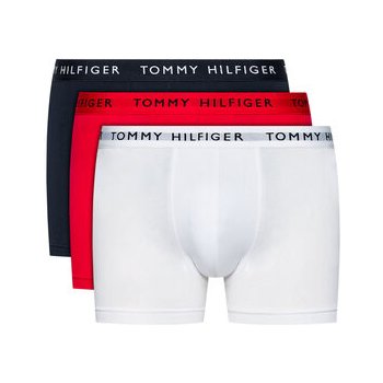 Tommy Hilfiger 3 Pack Trunks White/ Red/ Desert Sky