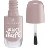 Essence lak na nechty Gel nail Colour 37 Always On Taupe, 8 ml