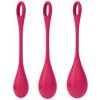 Satisfyer Yoni Power 1 - sada venušiných guličiek - červená