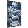 Vertikálny foto obraz sklo tvrdené Kvety a plameniaky 50x100 cm