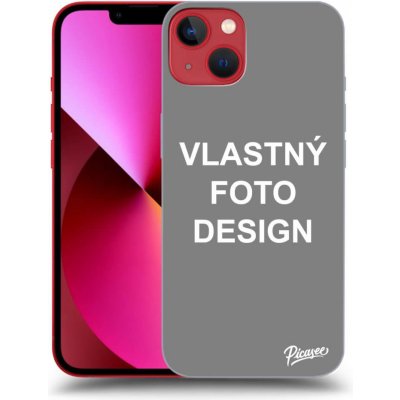 Picasee silikónový čierny obal pre Apple iPhone 13 - Vlastný design/motiv